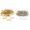 Gold & Nickel Plated Lanyard Hooks Key Chain Craft Jewelry Findings Kit 400 Pcs